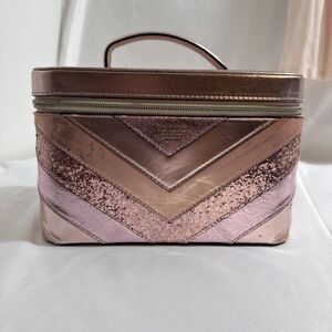 Victoria’s Secret Makeup Carry Case Pink Hard Case 9” Love Victoria Series